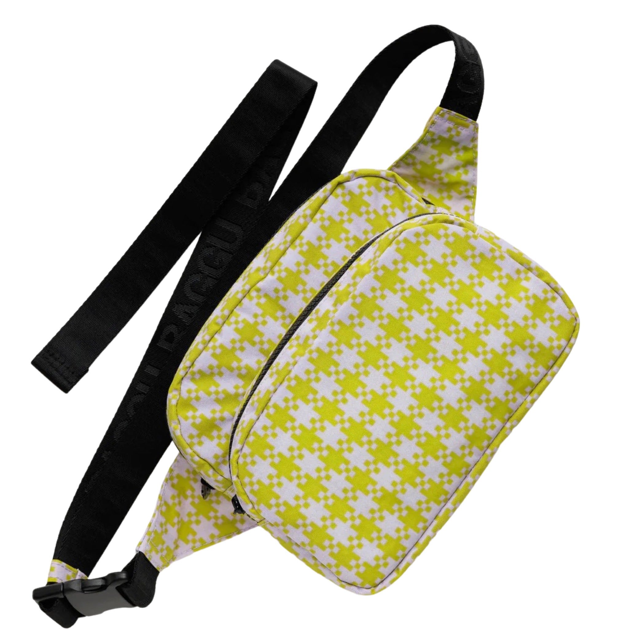 pink pistachio gingham: fanny pack