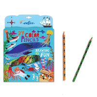 Sea life: 24 Colored Pencils