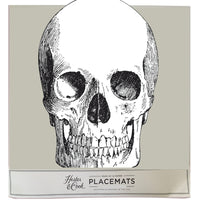 skull die-cut place mats