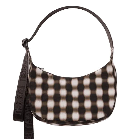 BLUR gingham crescent bag (+sizes)