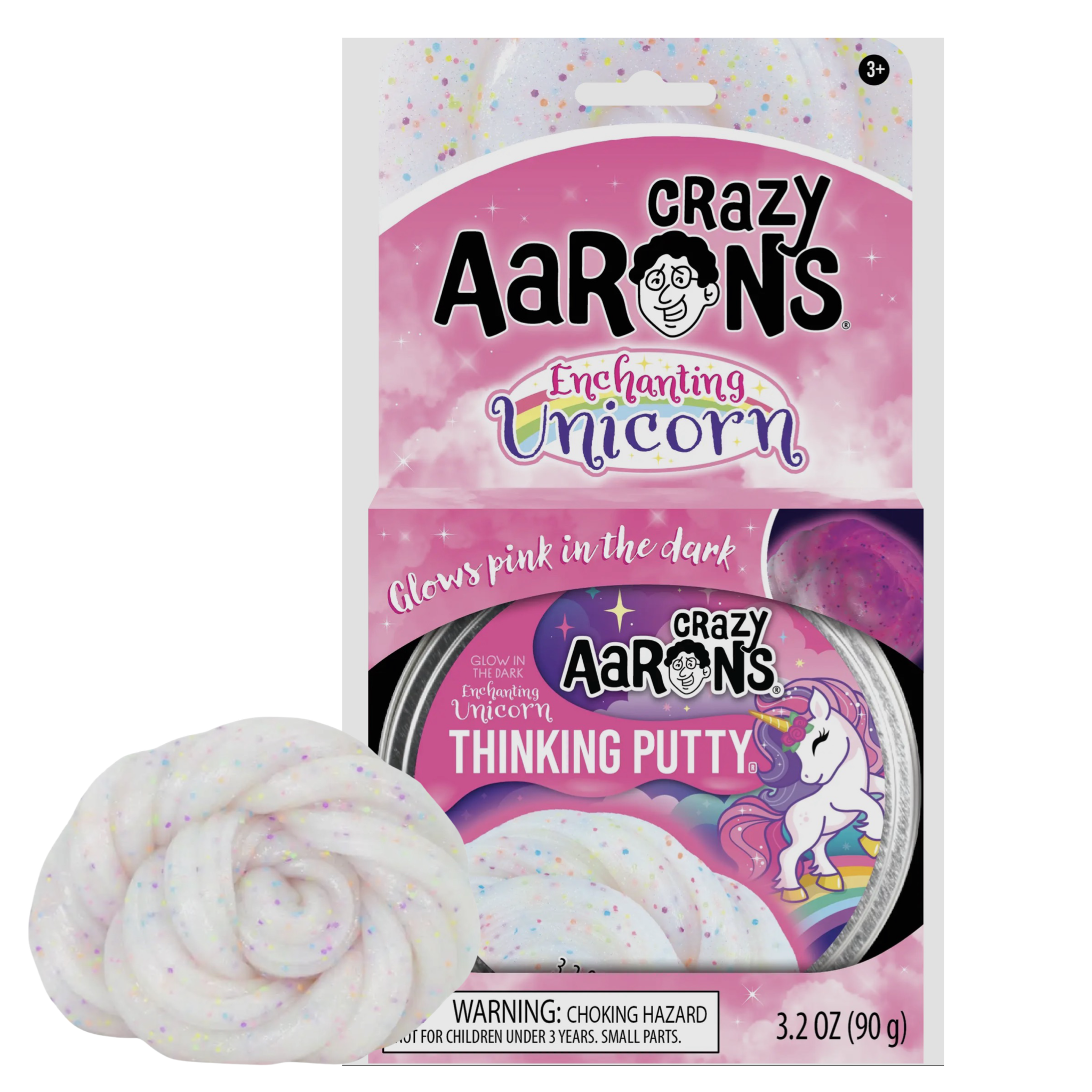 Enchanting Unicorn - Full Size 4"Thinking Putty Tin