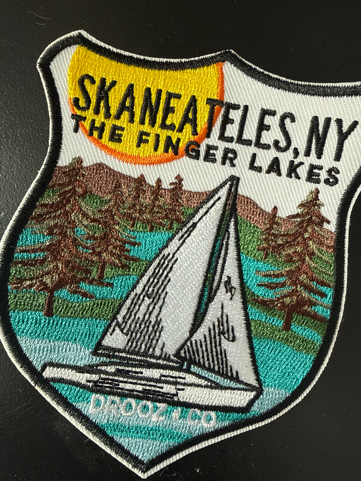 Sailboat Skaneateles embroidered Patch