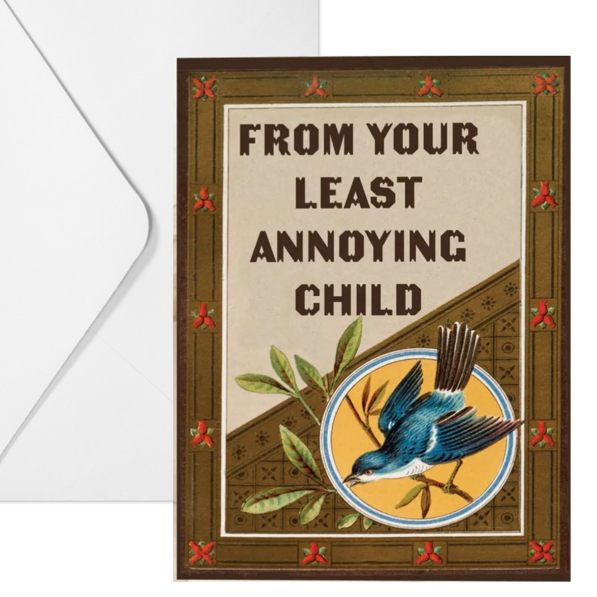 Least annoying child greeting card