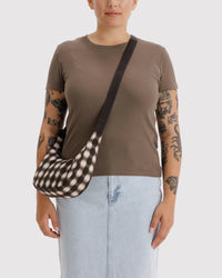 BLUR gingham crescent bag (+sizes)