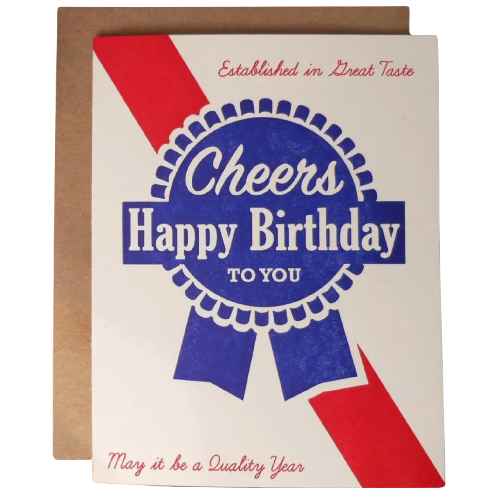 Blue Ribbon Birthday Card