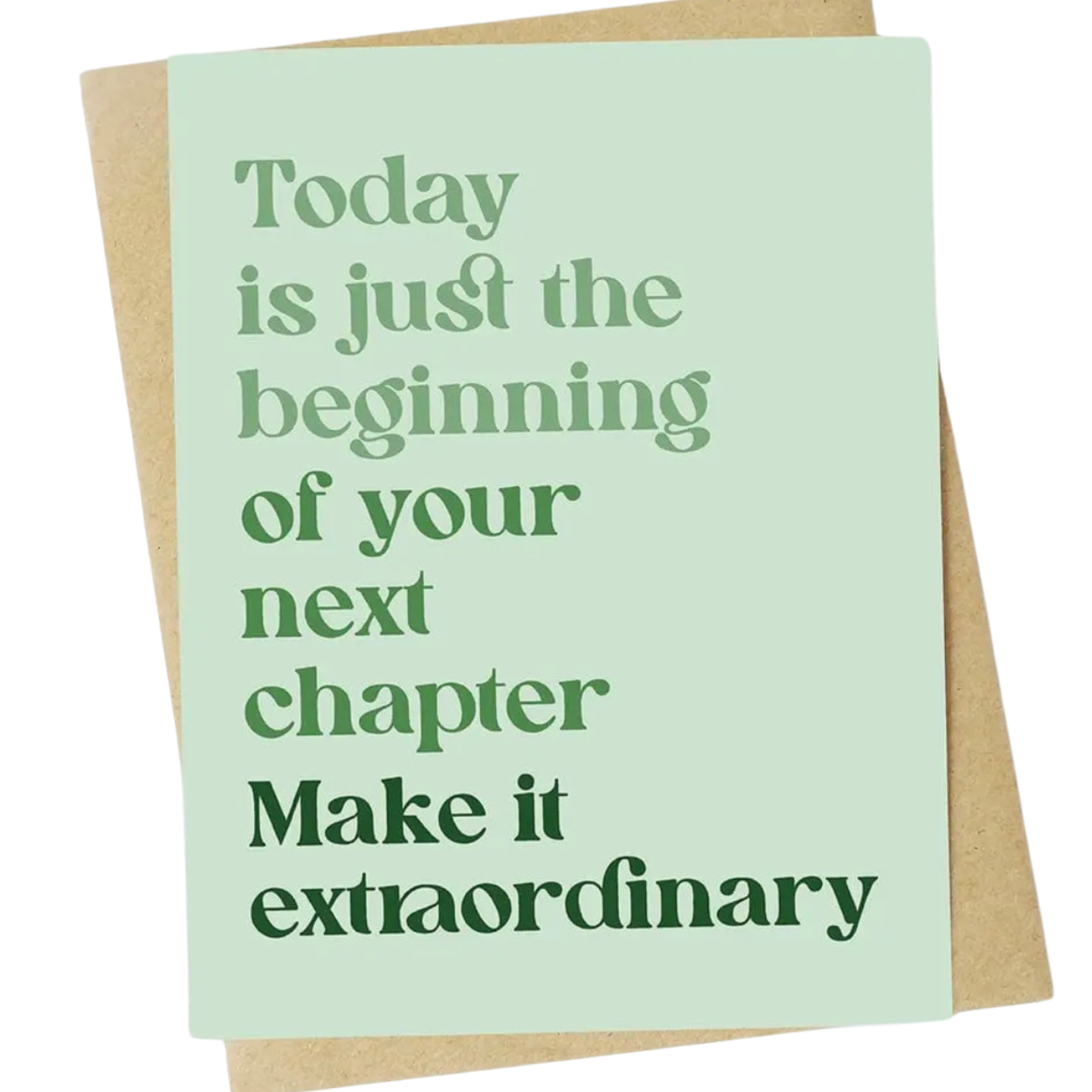"Today Is Just the Beginning" Inspirational Graduation Card