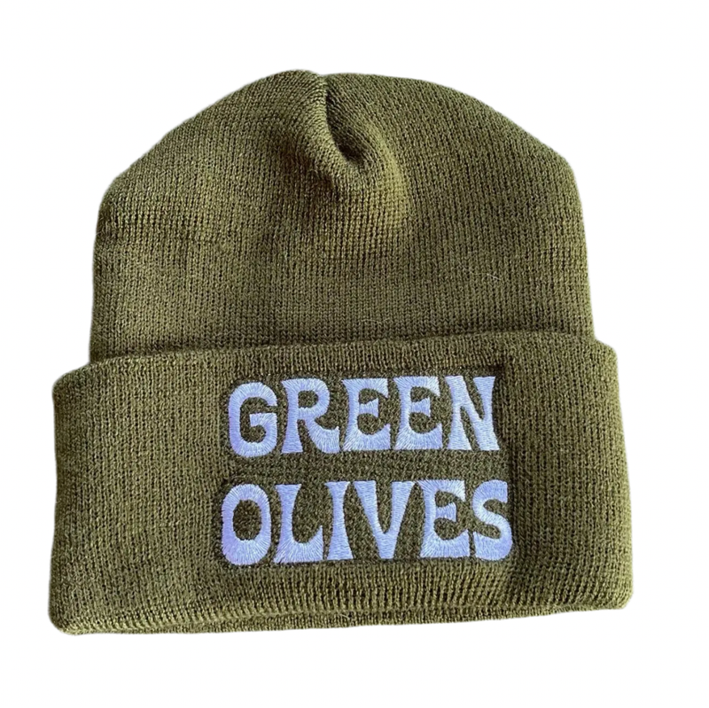 green olive Knit Beanie Winter Hat