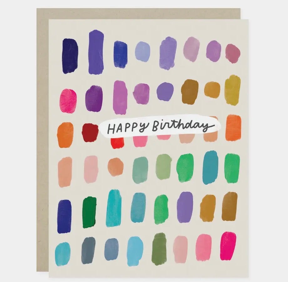 HBD color swatch Greeting Card