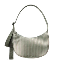 Sage stripe crescent bag (+sizes)