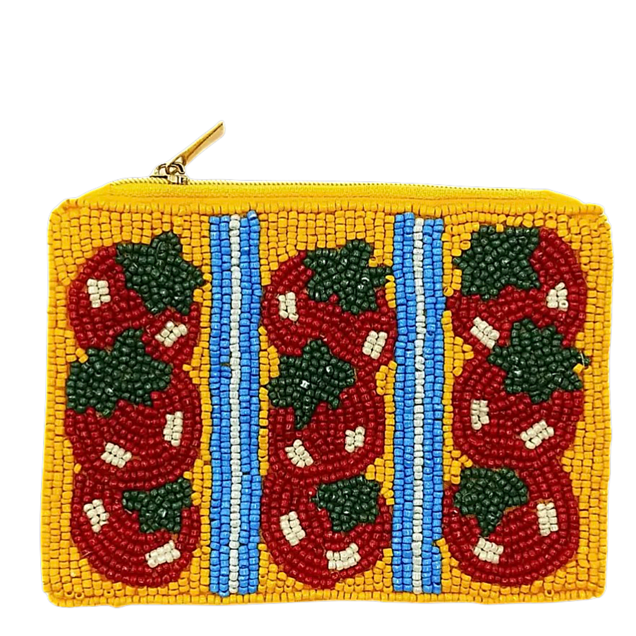 Tomato beaded coin purse