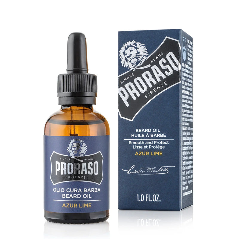 Azur Lime beard oil : PRORASO