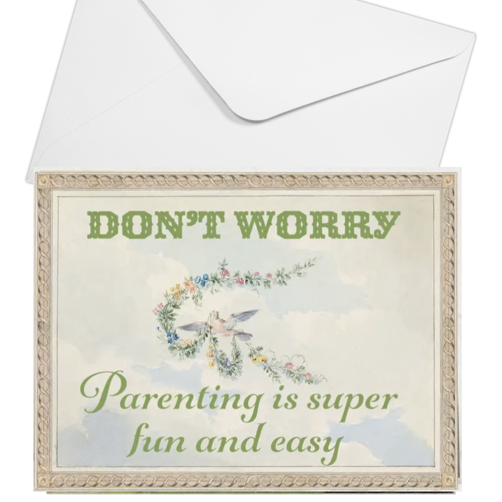 Easy Parenting Greeting card
