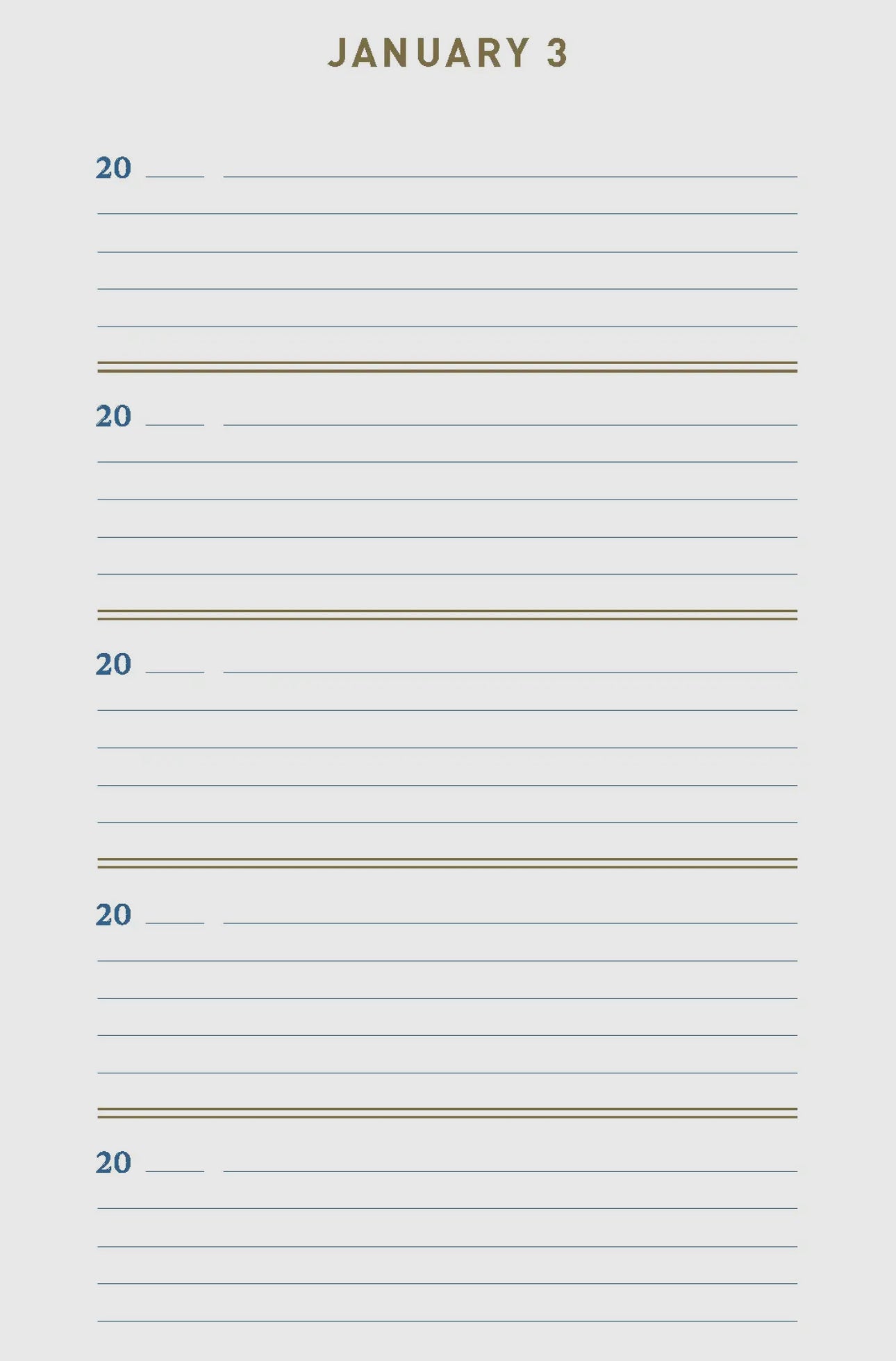 Denim One Line a Day