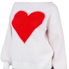 white: heart sweater