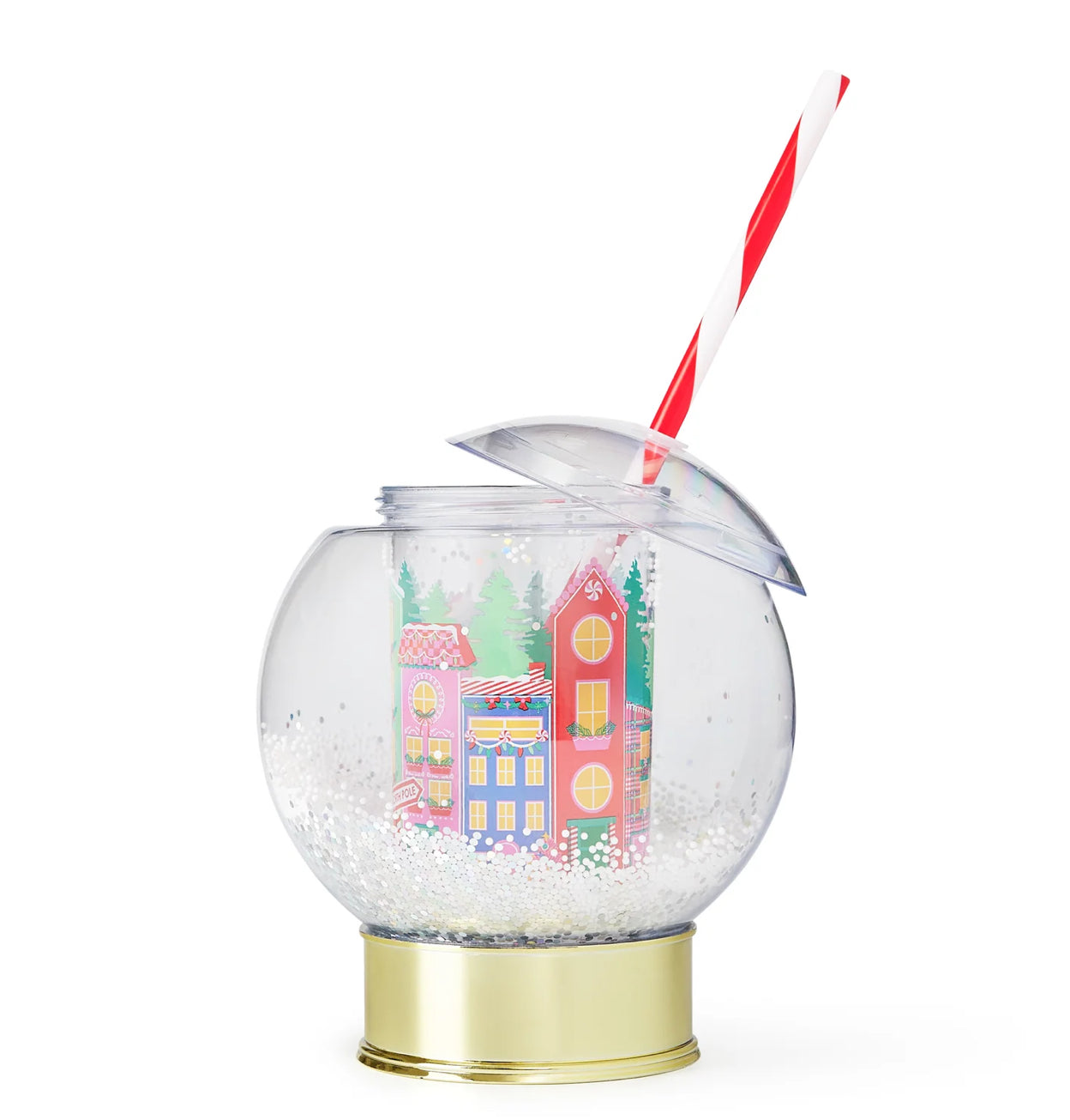 Snow globe sipper