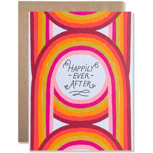 Happily Ever After Neon Arches card