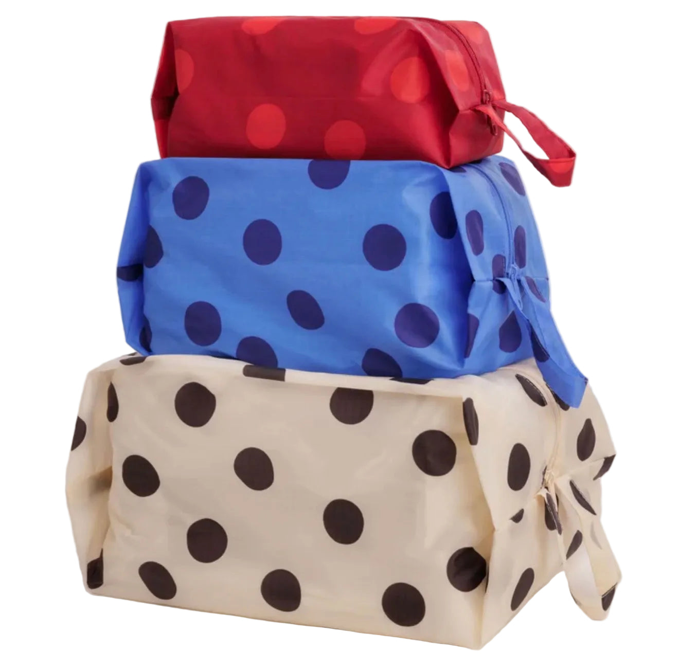 Polka Dot Mix 3D travel zip set