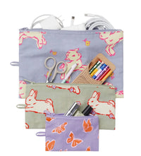 Spring animals flat pouch set: BAGGU