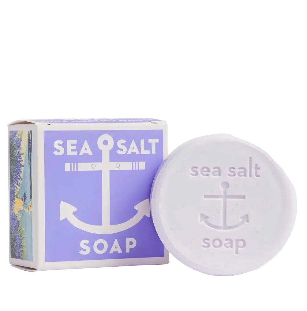 Sea Salt Lavender Bar Soap - Triple Milled Natural Lavender