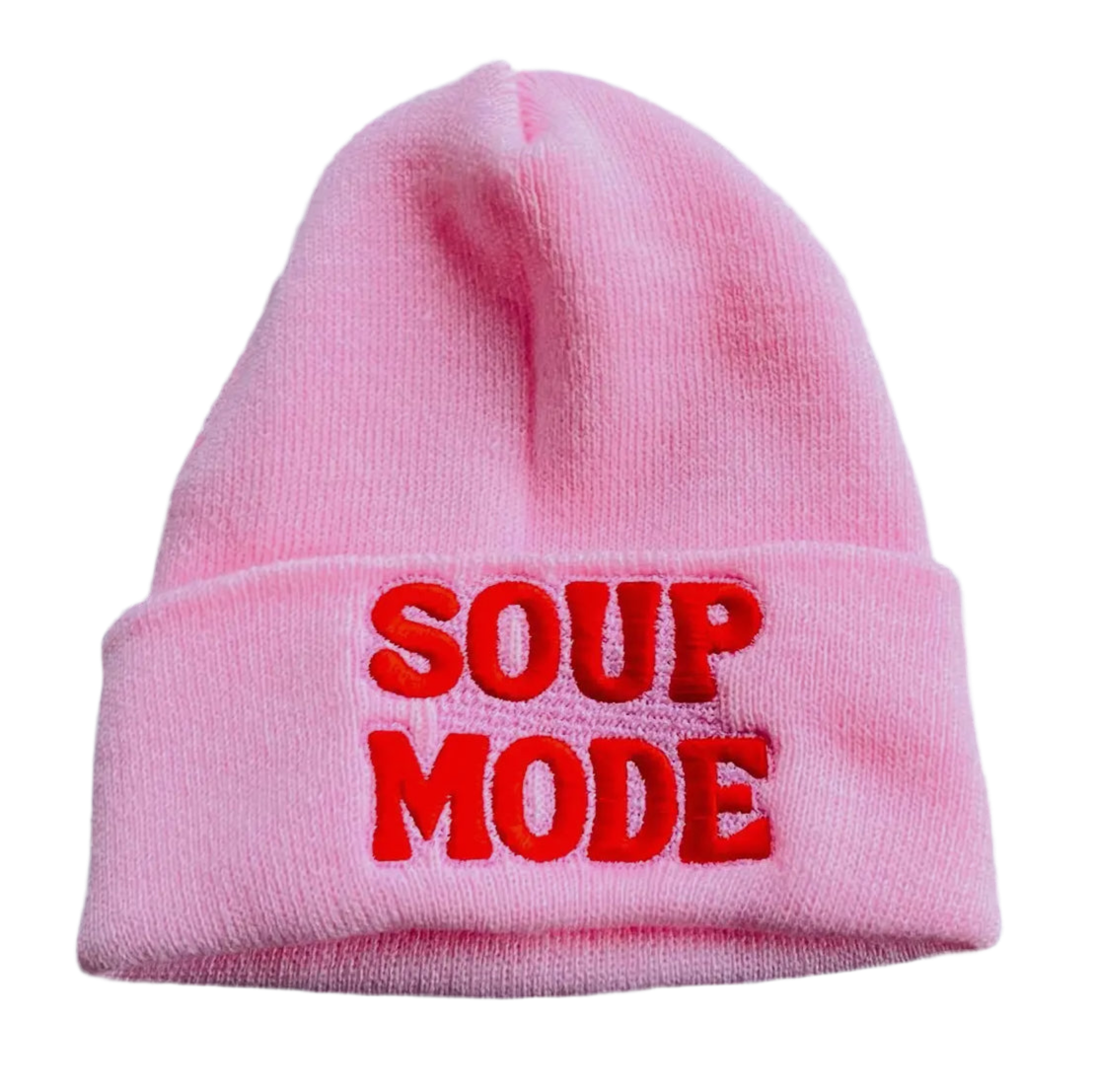 Pink SOUP Knit Beanie Winter Hat