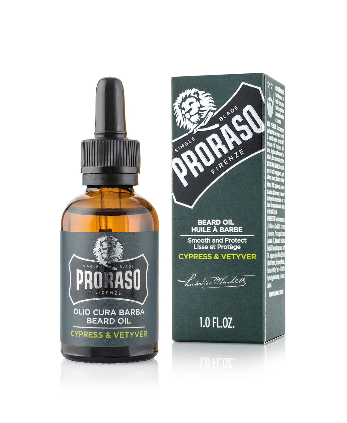 Cypress & Vetyver beard oil : PRORASO