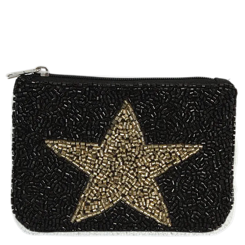 Star beaded coin purse
