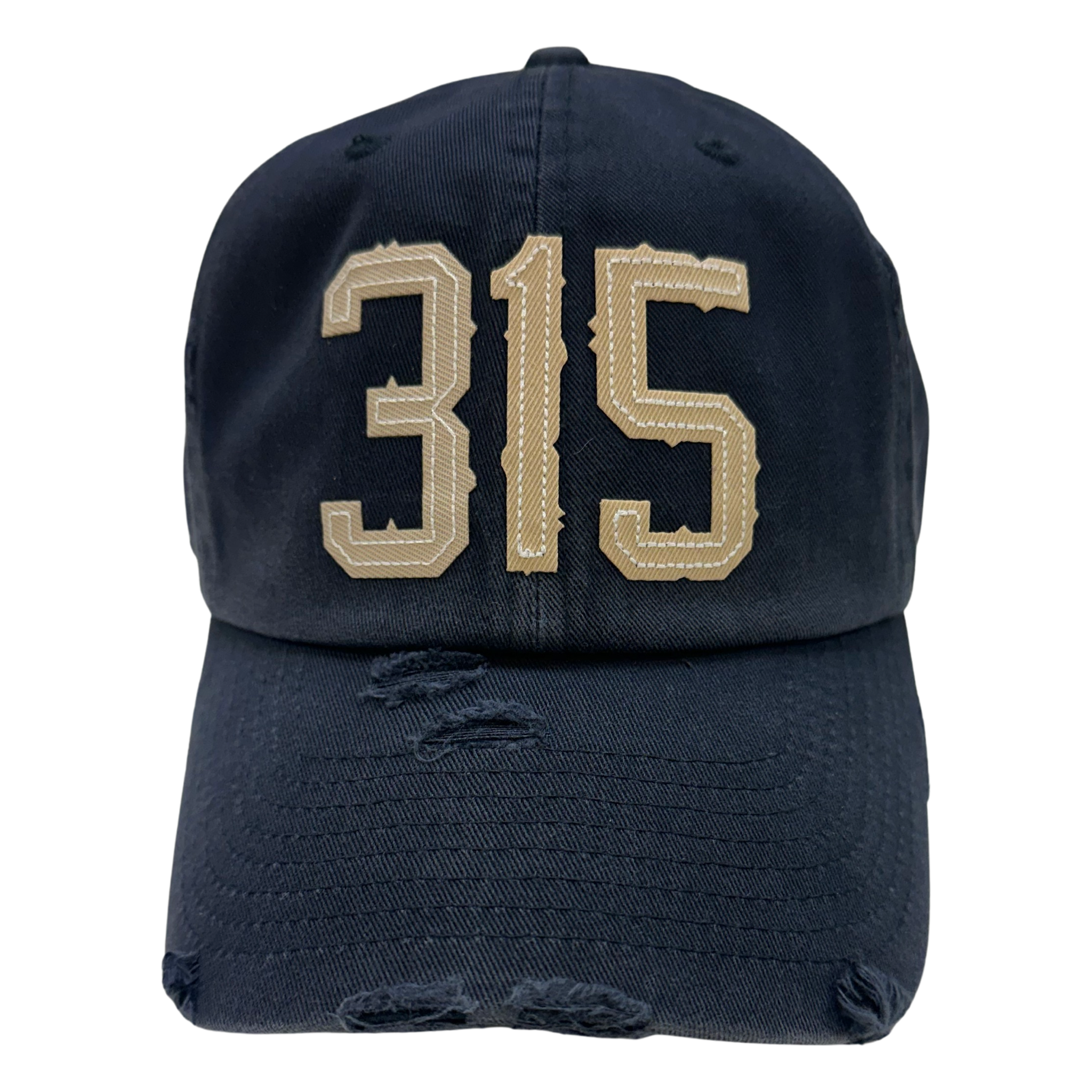 315 distressed navy hat