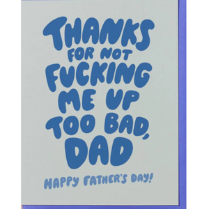 Thanks Dad. Fathers Day