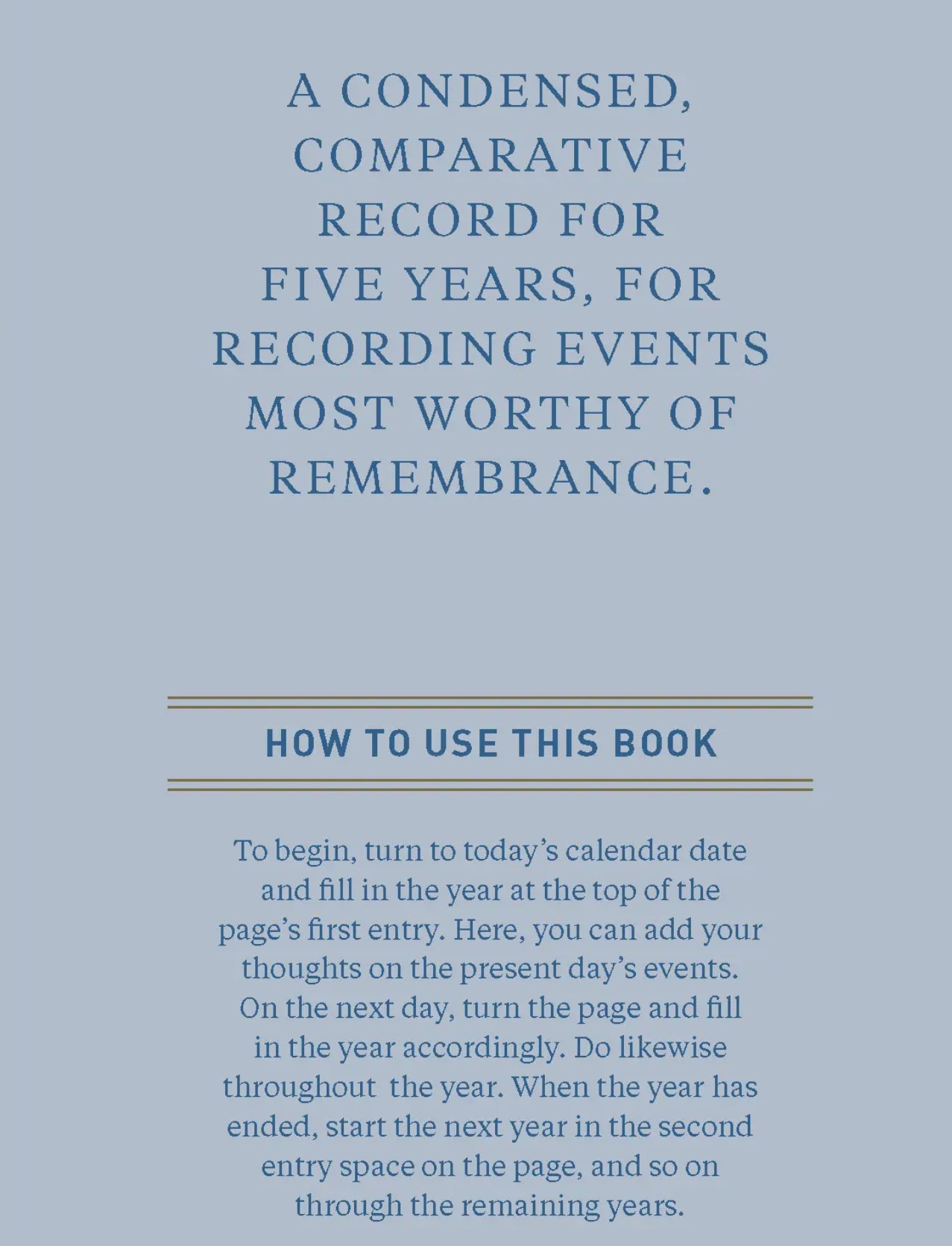 Denim One Line a Day