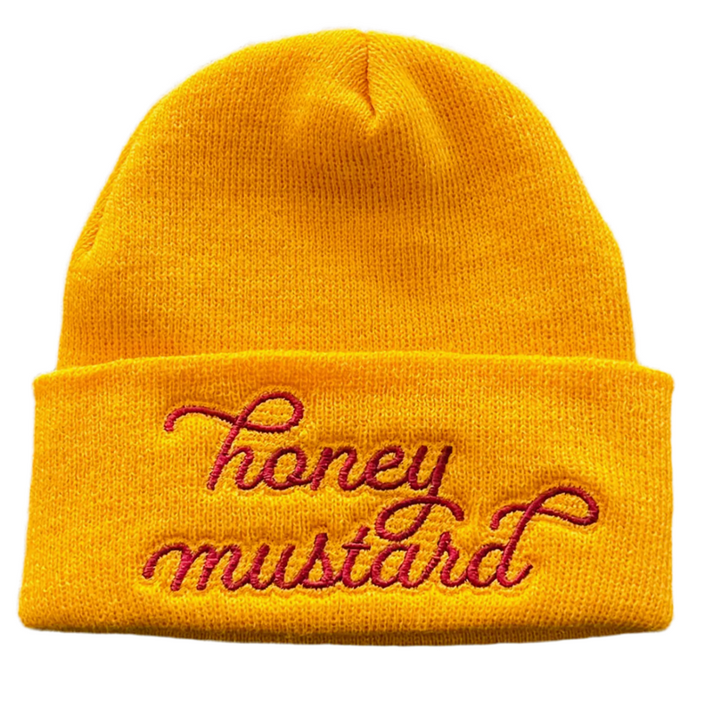 honey mustard Knit Beanie Winter Hat