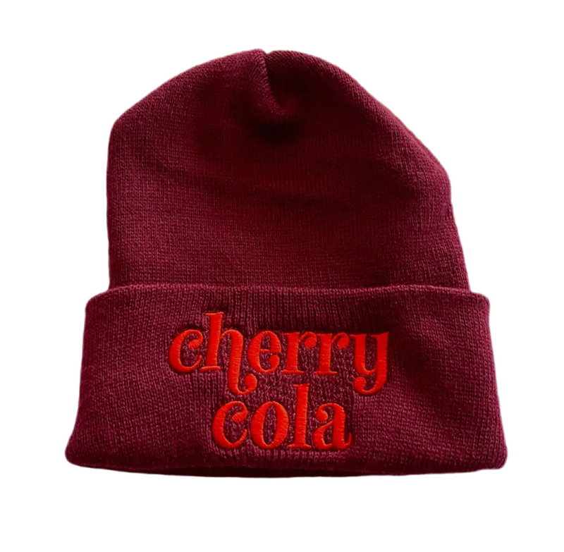 Cherry cola Knit Beanie Winter Hat