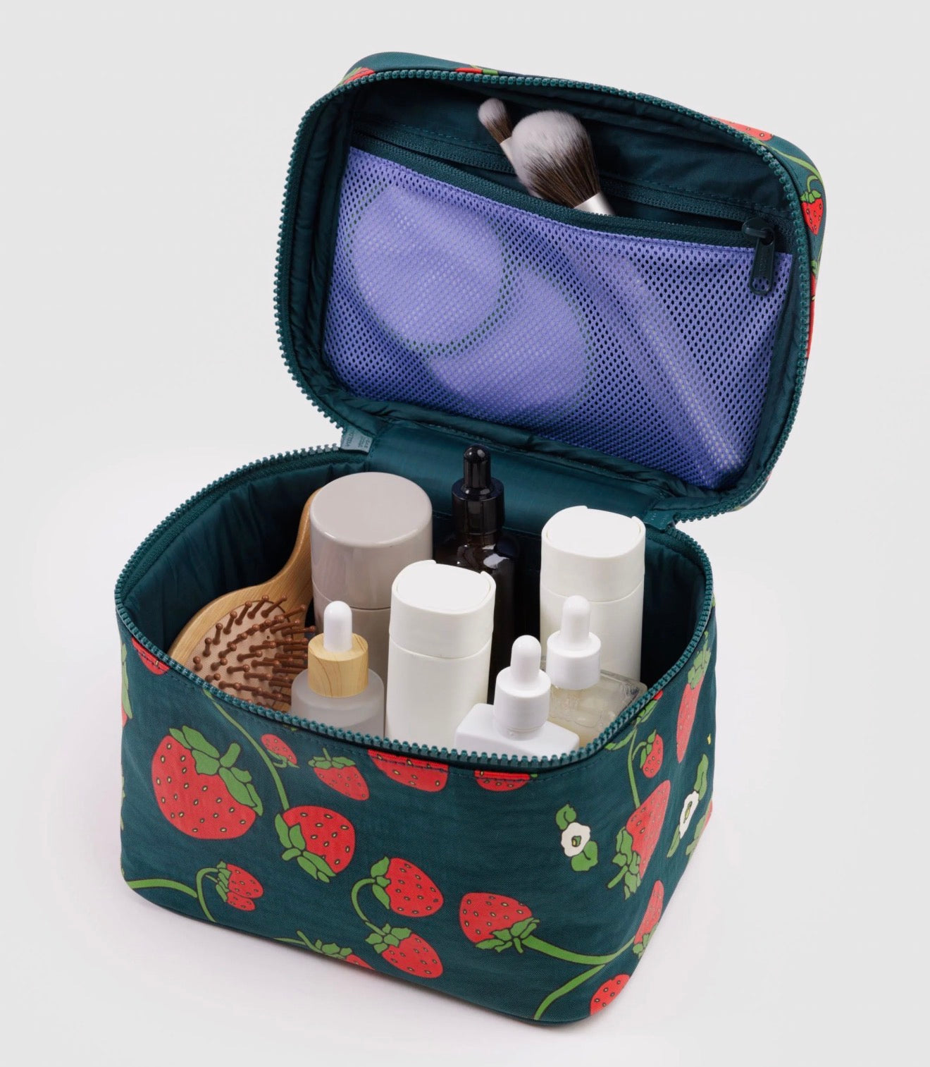 Strawberry cosmetic case -large