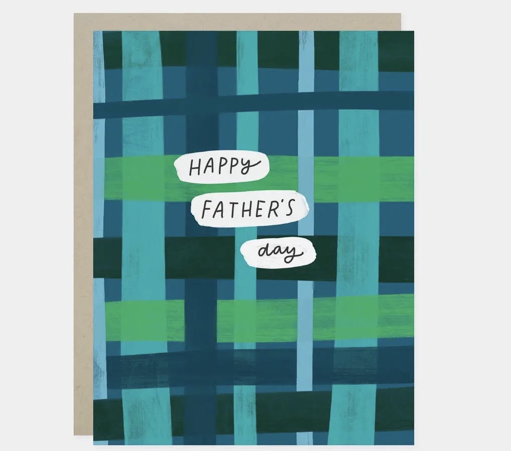 Father’s Day Plaid Greeting Card