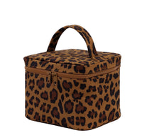 Leopard cosmetic case -large