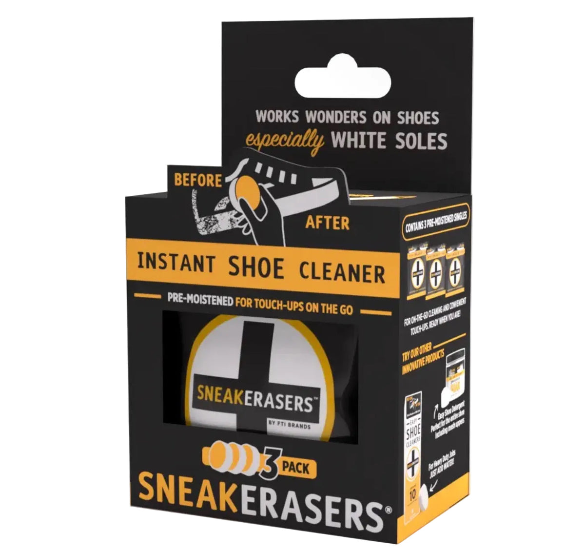 SneakERASERS Instant Sneaker Cleaner 3pk