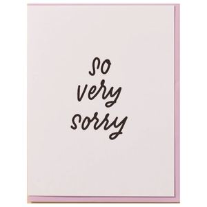 So very sorry... greeting card