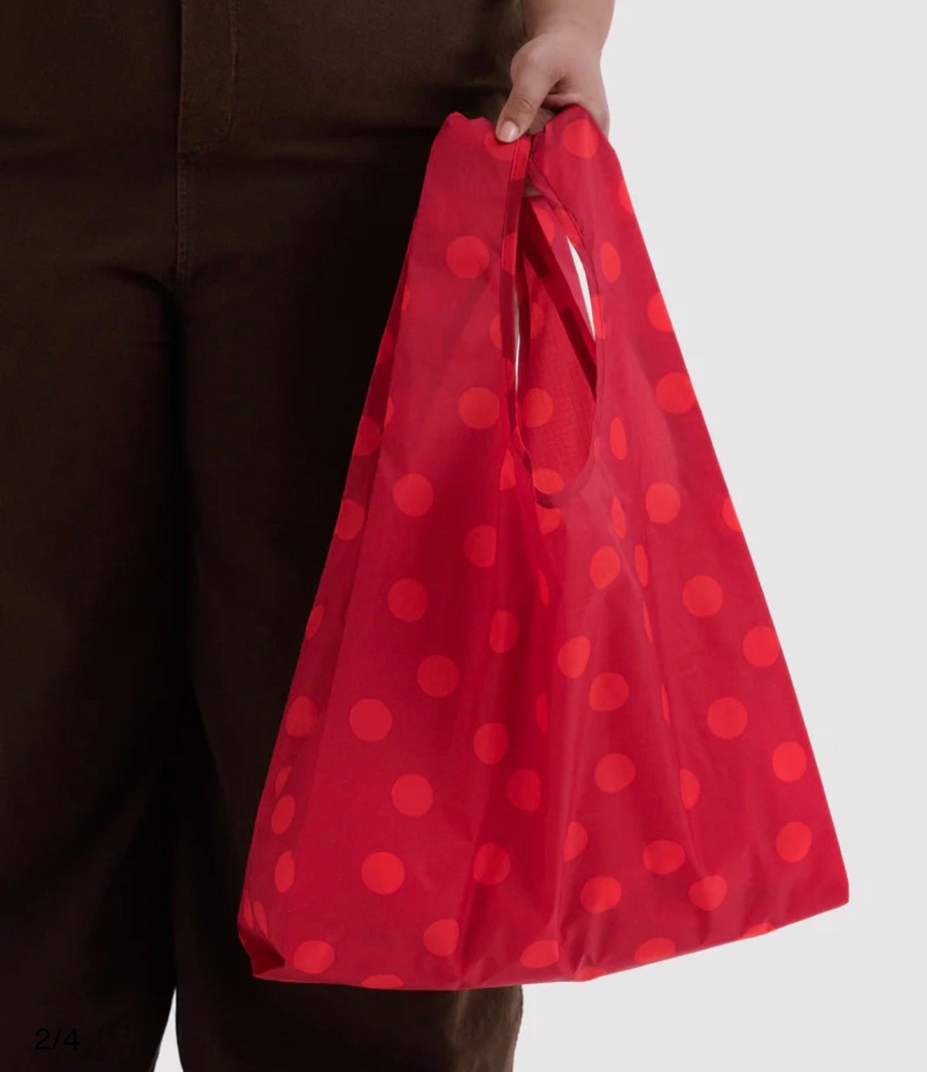 Red polka dot  : BAGGU bag