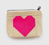 Heart Zipper Bag – Coin Pouch/handmade