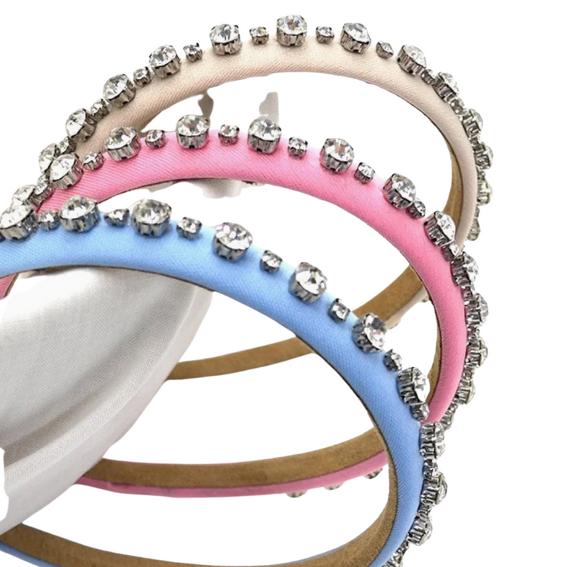 Rhinestone Embellished Puffed Headband