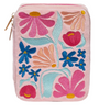 Florals  : velvet jewelry zip case