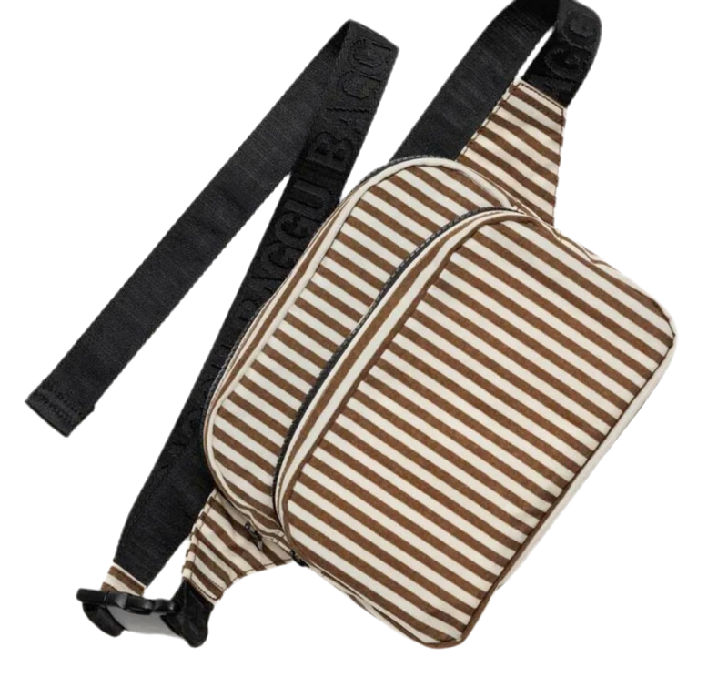 brown stripe: fanny pack