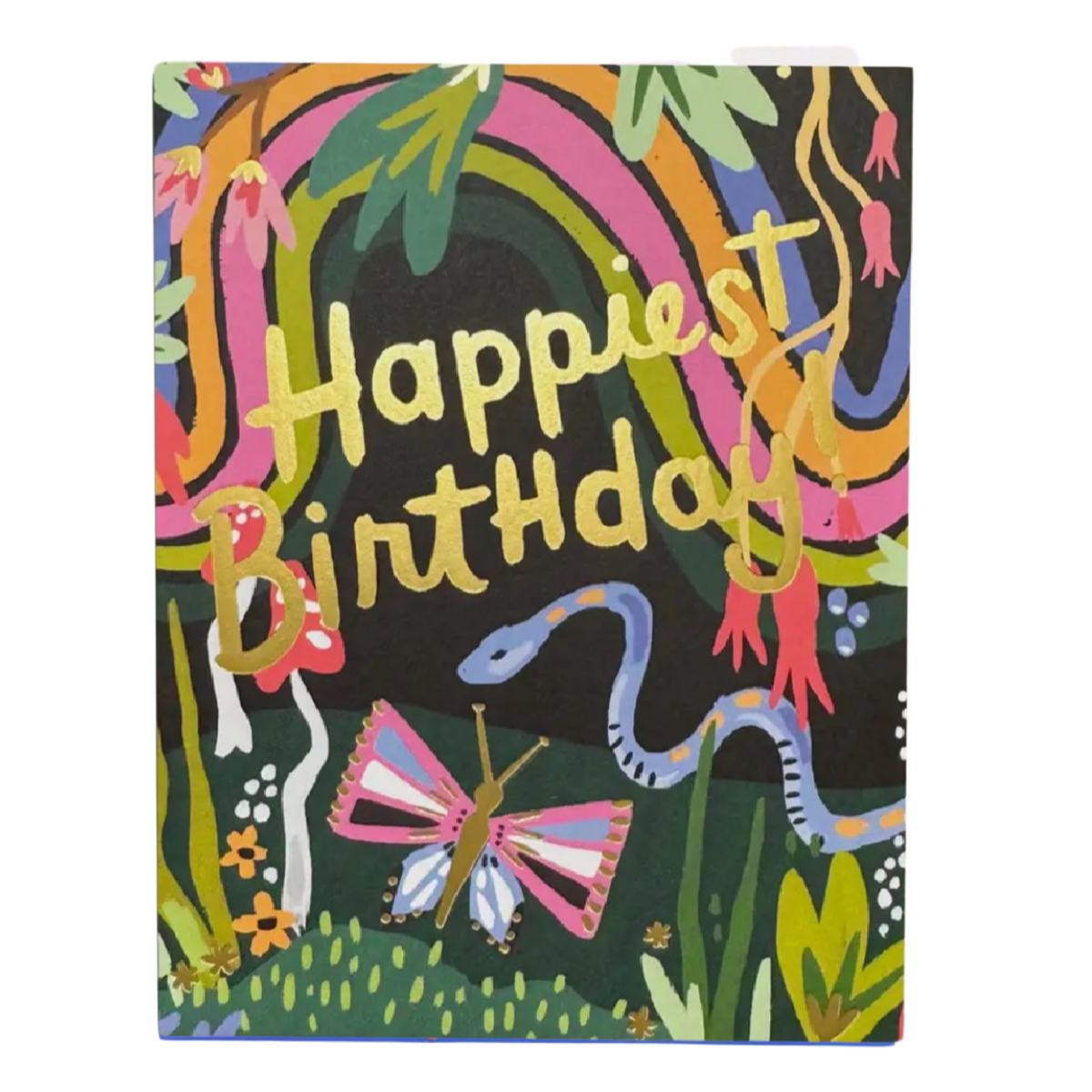 Rainbow Garden HBD greeting card