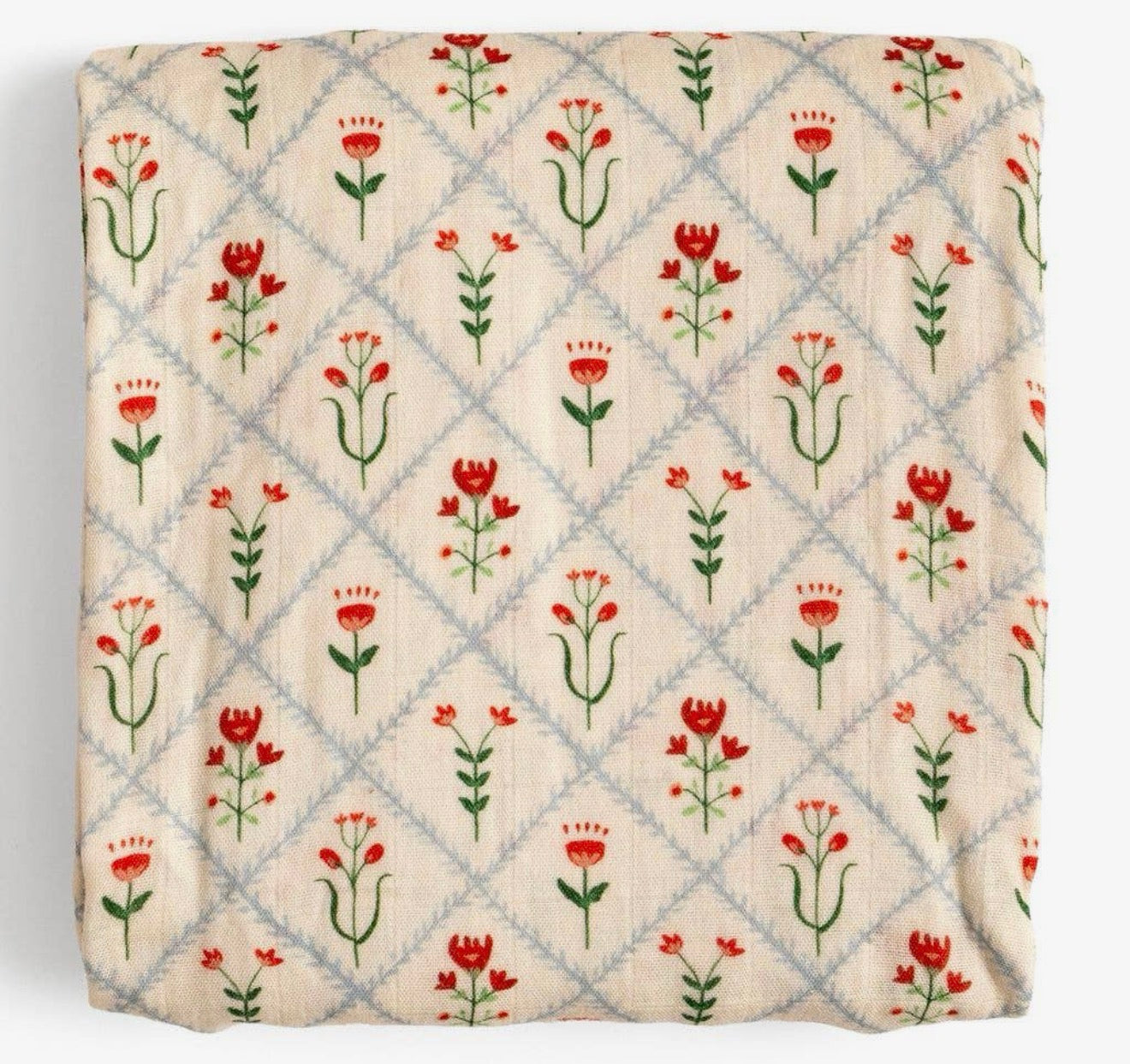 folk floral Swaddle