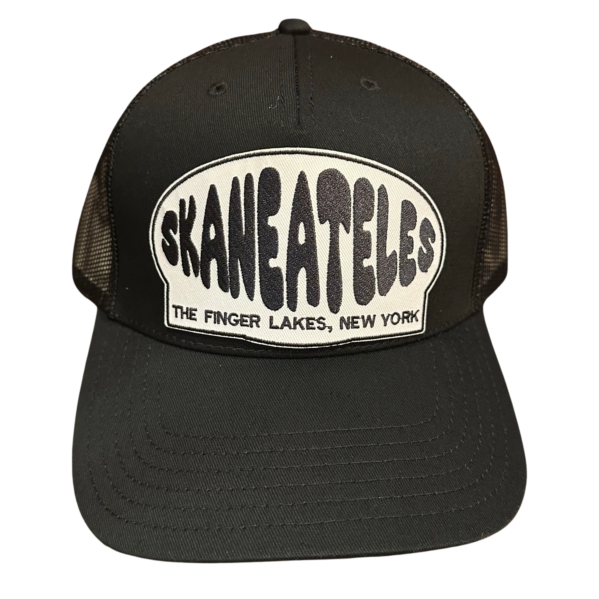 black: Skaneateles/Finger Lakes trucker hat