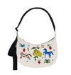 Painted Prairie Embroidery Crescent Med bag