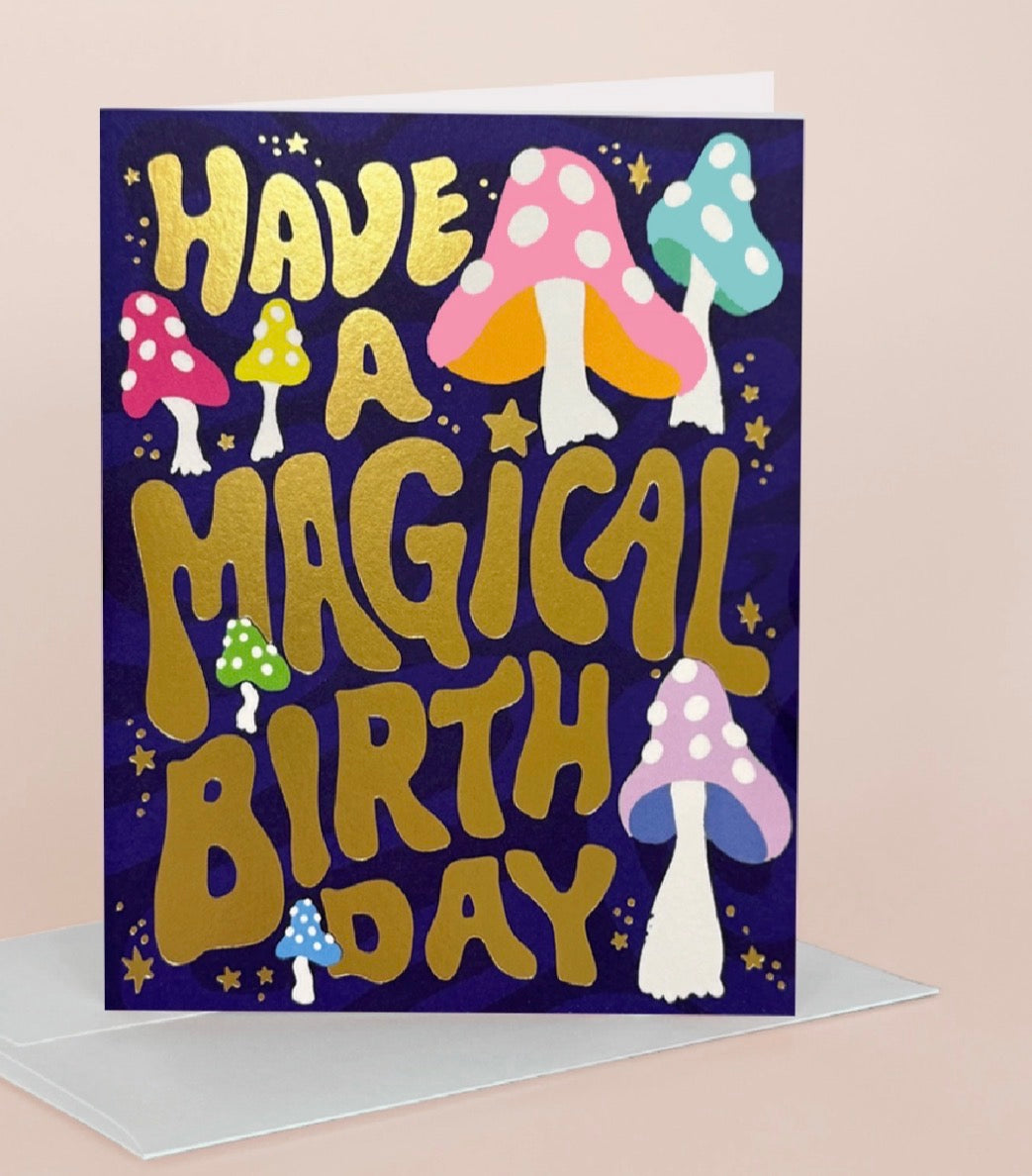 magical HBD greeting card