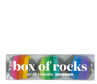 Box of Rocks Erasers