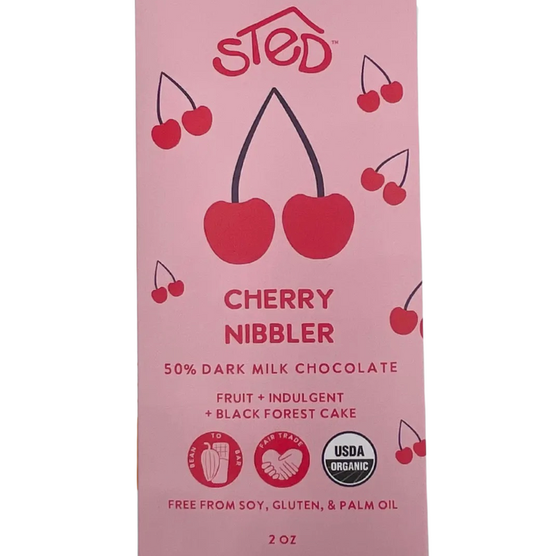 Cherry Nibbler Dark Chocolate Bar