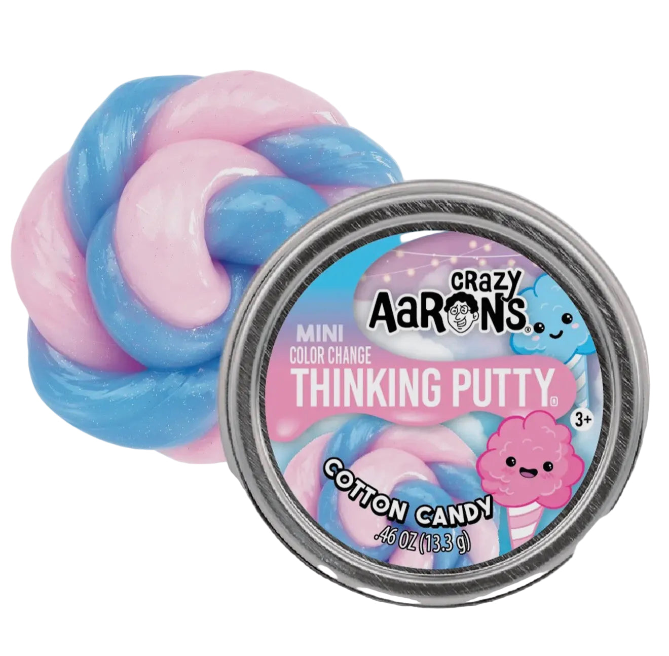 Mini Cotton Candy - 2" Thinking Putty Tin