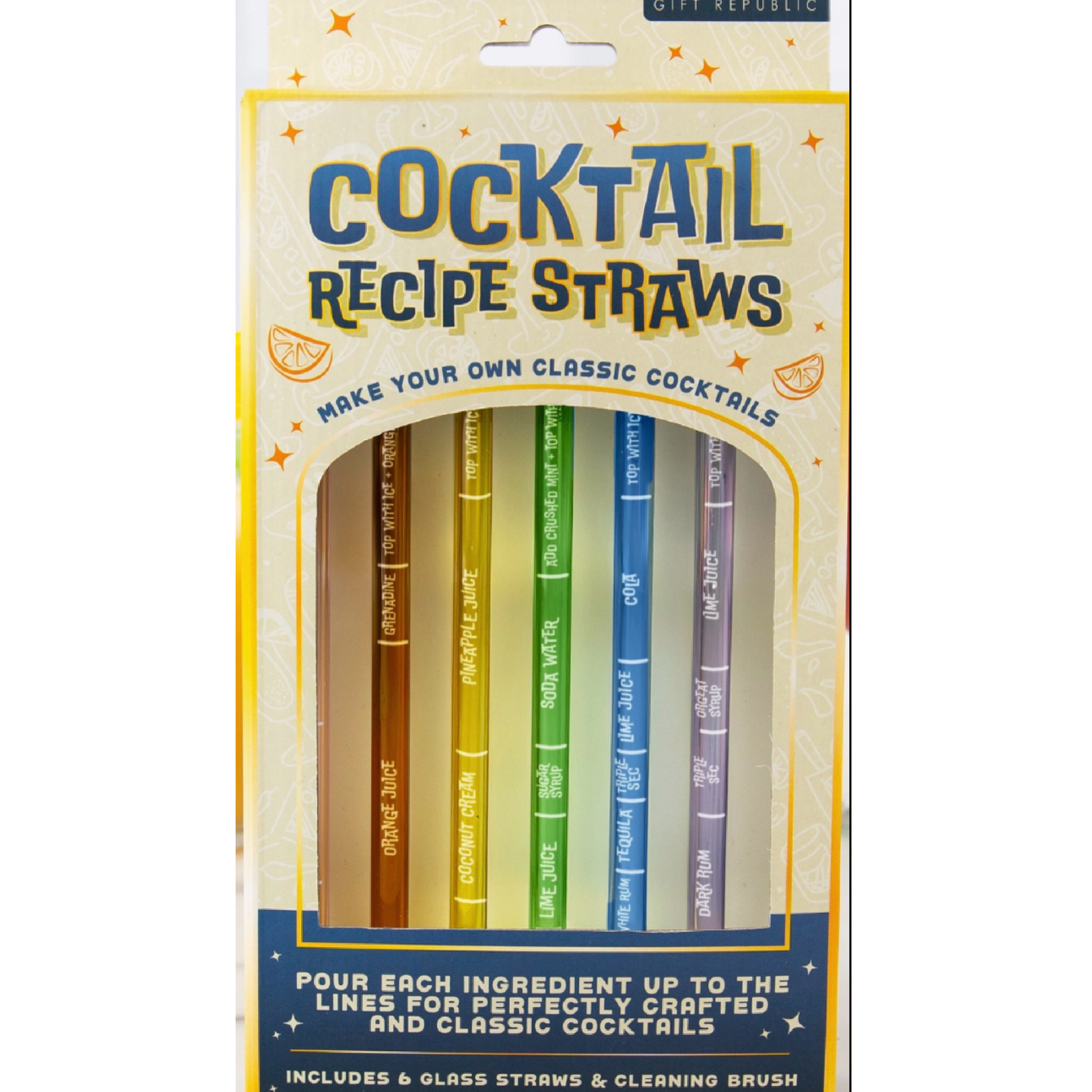 Cocktail Recipe Straws